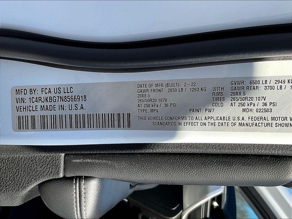2022 Jeep Grand Cherokee L Limited