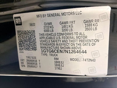 2022 GMC Canyon Elevation