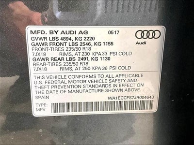 2018 Audi Q3 Premium