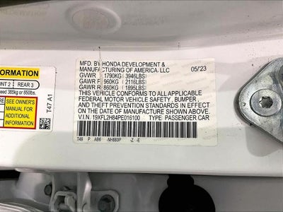 2023 Honda Civic Hatchback Sport CVT