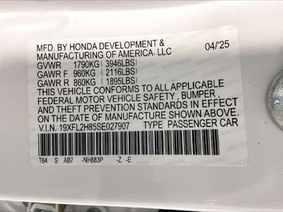 2025 Honda Civic Sport