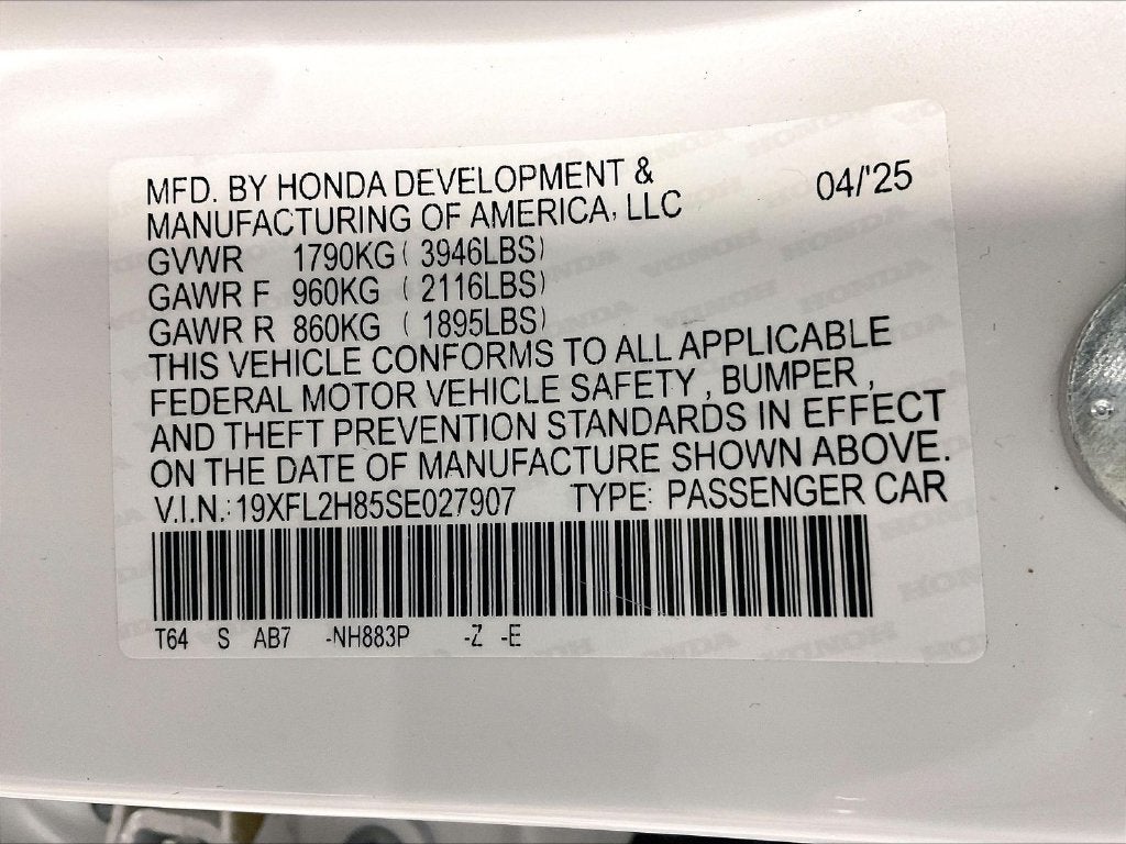 2025 Honda Civic Sport