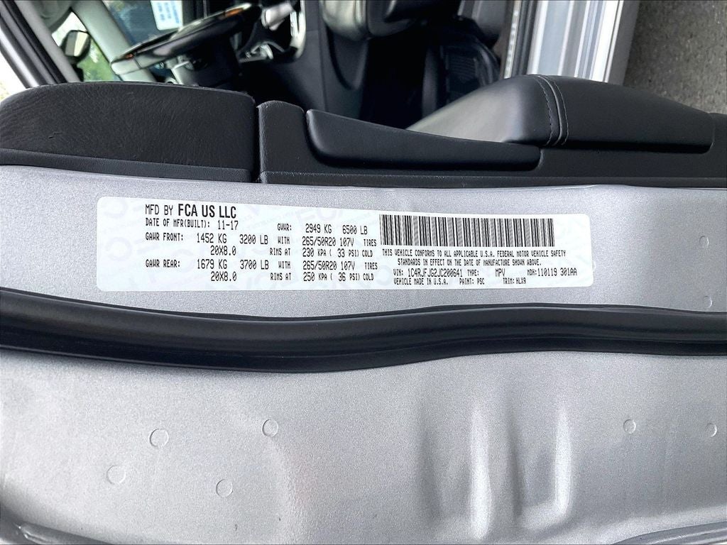 2018 Jeep Grand Cherokee Summit