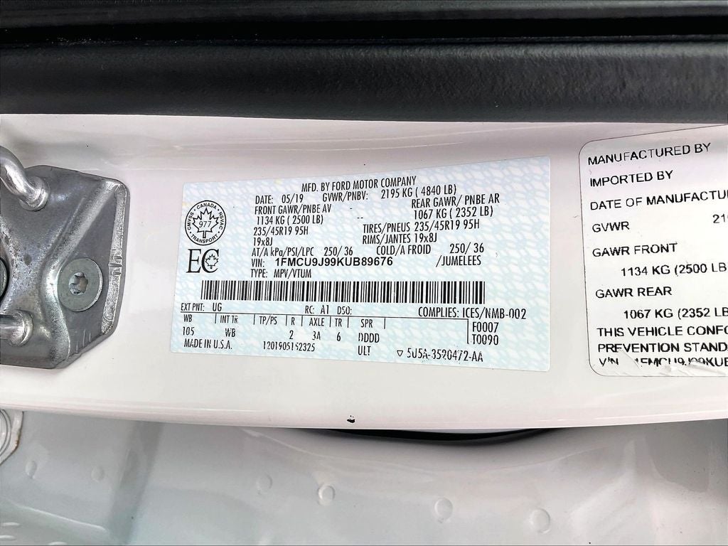 2019 Ford Escape Titanium