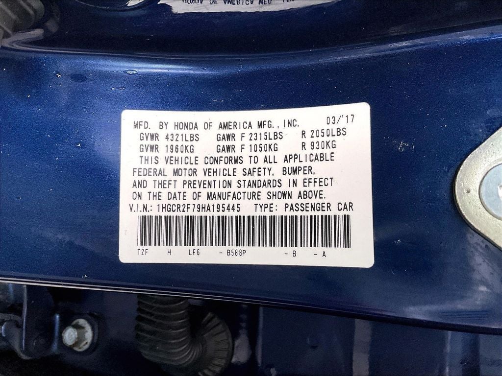 2017 Honda Accord EX
