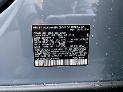 2025 Volkswagen Atlas 2.0T Peak Edition