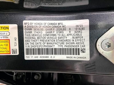 2023 Honda Civic Sedan LX CVT