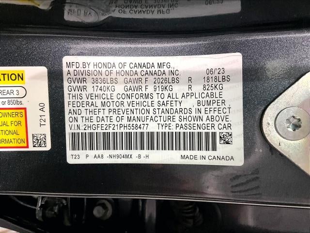 2023 Honda Civic Sedan LX CVT