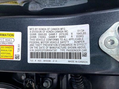 2024 Honda Civic Sport