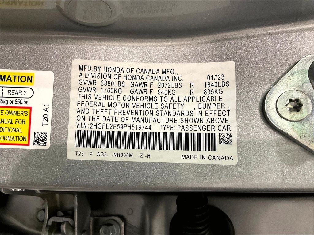 2023 Honda Civic Sport