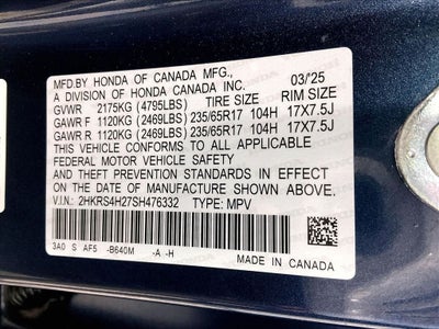 2025 Honda CR-V LX