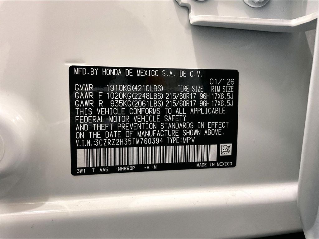 2026 Honda HR-V LX