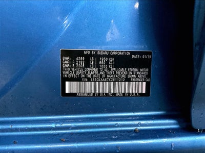 2019 Subaru Impreza 2.0i