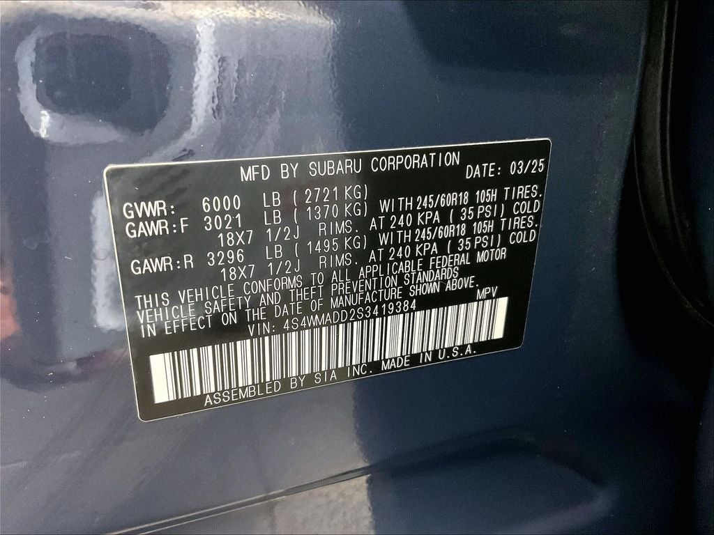 2025 Subaru Ascent Premium