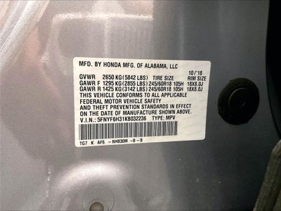 2019 Honda Pilot EX