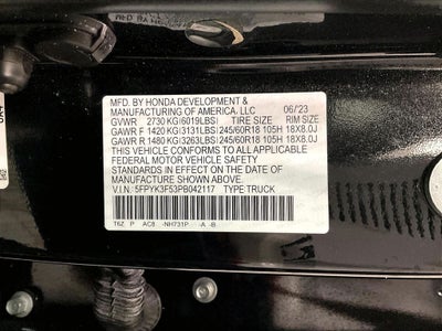 2023 Honda Ridgeline RTL