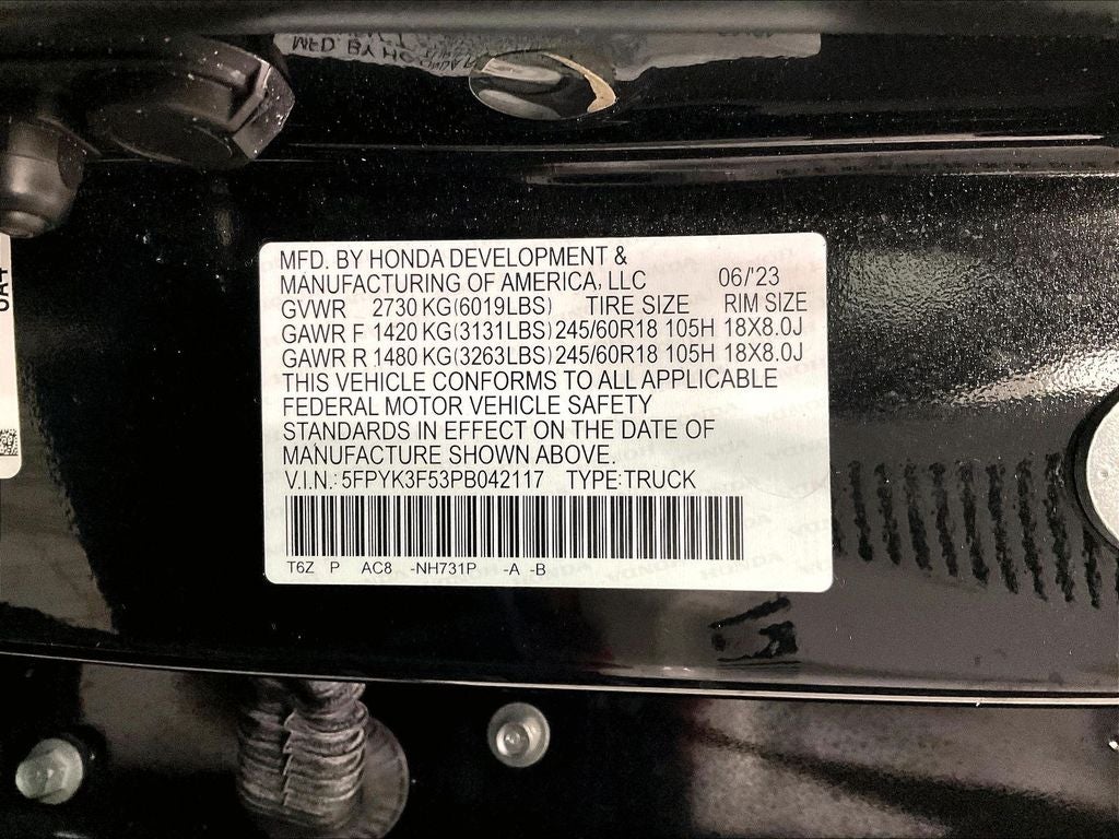 2023 Honda Ridgeline RTL