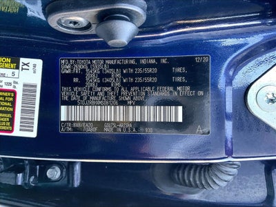 2021 Toyota Highlander XSE
