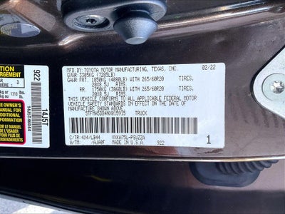2022 Toyota Tundra 1794