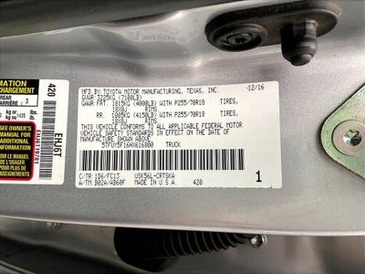 2017 Toyota Tundra SR5 5.7L V8
