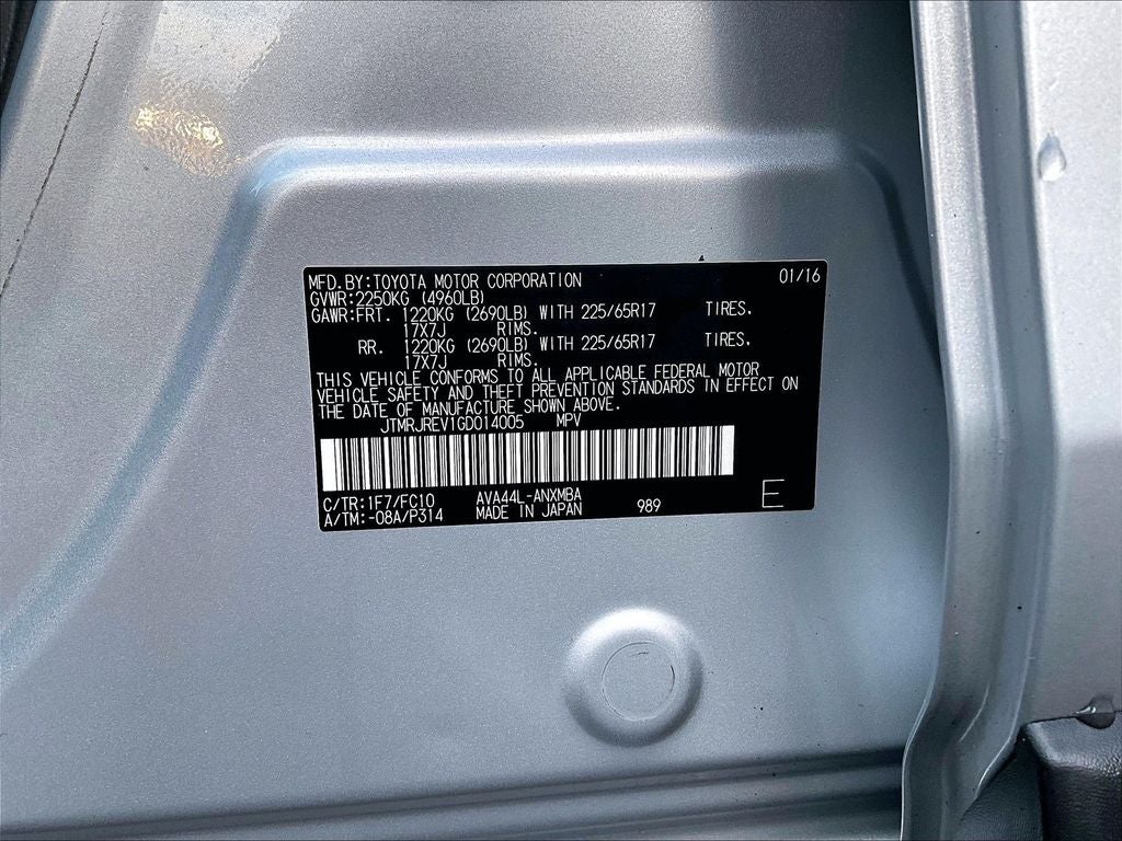 2016 Toyota RAV4 Hybrid XLE