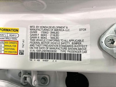 2024 Honda Civic Hatchback Sport CVT