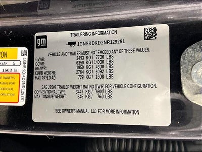 2022 Chevrolet Suburban 4WD Z71