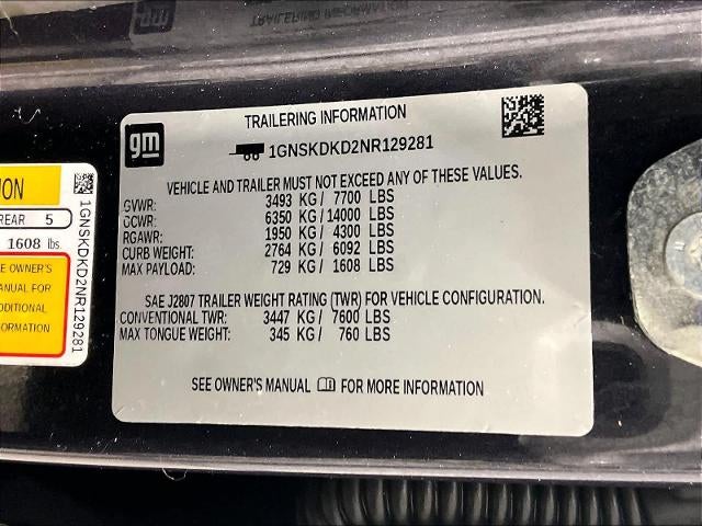 2022 Chevrolet Suburban 4WD Z71