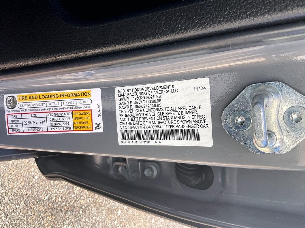 2025 Honda Accord SE