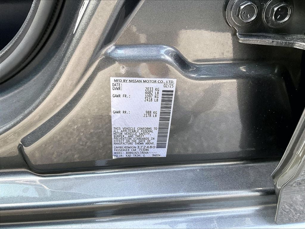2025 Nissan Altima 2.5 SV