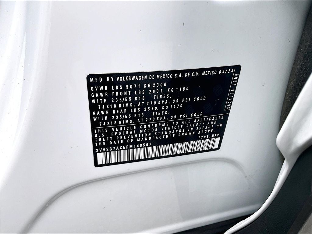 2024 Volkswagen Tiguan 2.0T SE