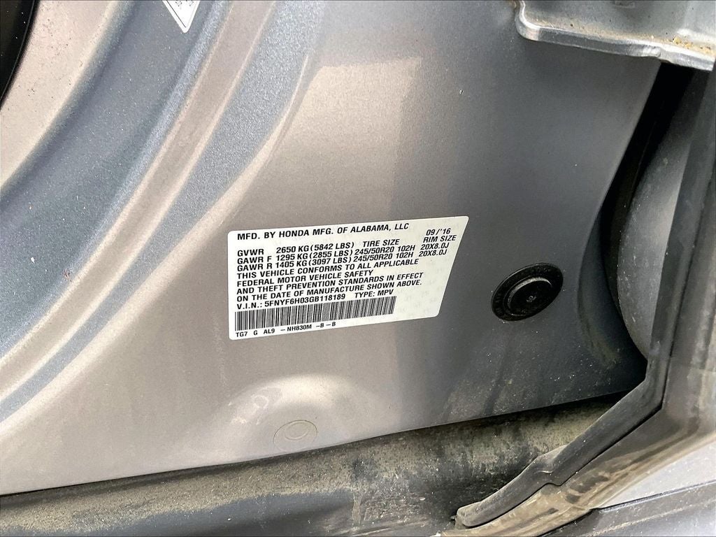 2016 Honda Pilot Elite