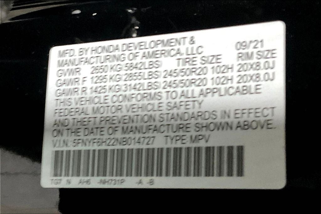 2022 Honda Pilot Special Edition