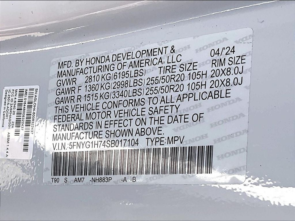 2025 Honda Pilot Touring