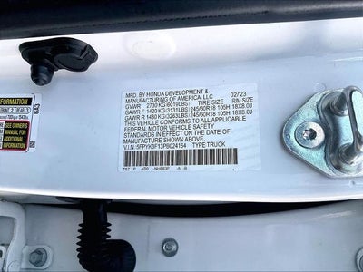 2023 Honda Ridgeline Sport AWD