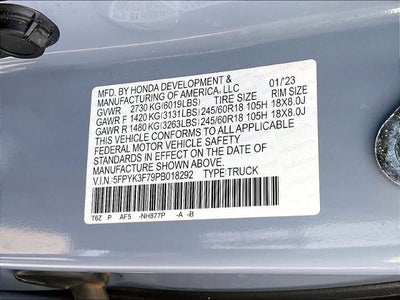 2023 Honda Ridgeline RTL-E AWD