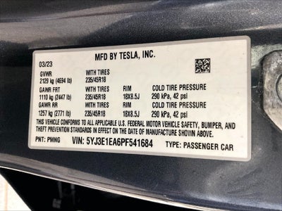 2023 Tesla Model 3 Base