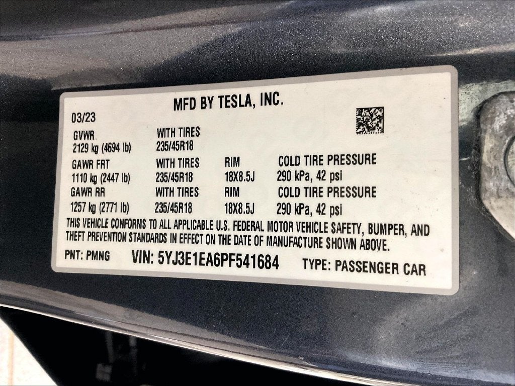 2023 Tesla Model 3 Base