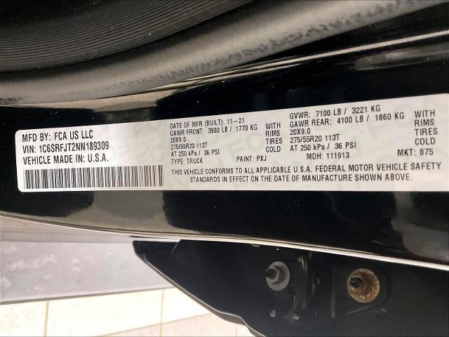 2022 RAM 1500 Laramie 4x4 Crew Cab 5'7" Box