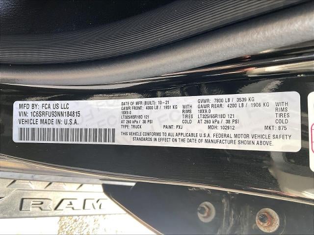 2022 RAM 1500 TRX 4x4 Crew Cab 5'7" Box