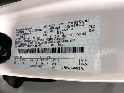 2023 Ford F-150 LARIAT 4WD SuperCrew 5.5' Box