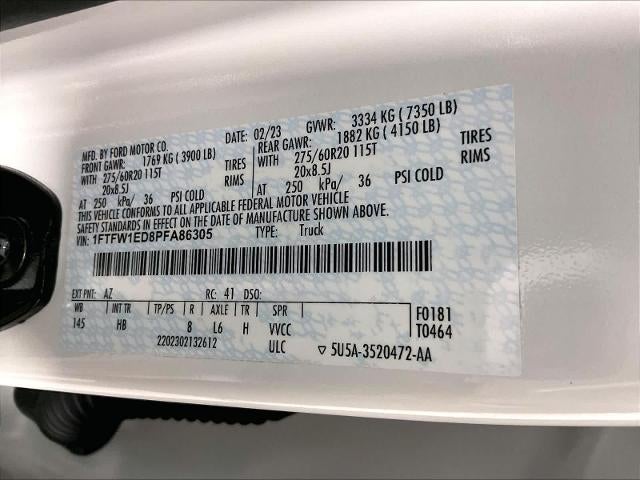 2023 Ford F-150 LARIAT 4WD SuperCrew 5.5' Box