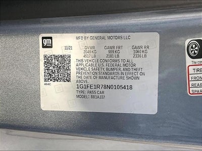 2022 Chevrolet Camaro 2dr Coupe 1SS