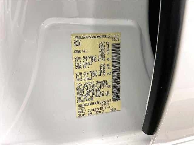 2023 Nissan Frontier Crew Cab 4x4 PRO-4X Auto