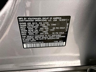 2022 Volkswagen Atlas 3.6L V6 SE w/Technology 4MOTION