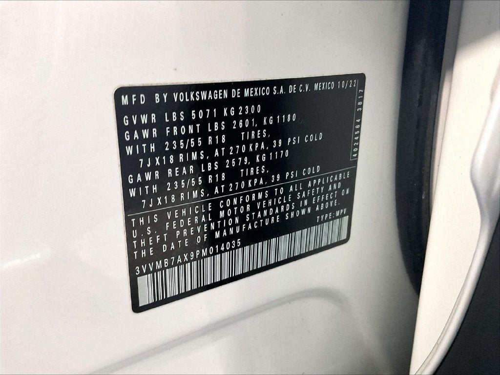2023 Volkswagen Tiguan 2.0T SE