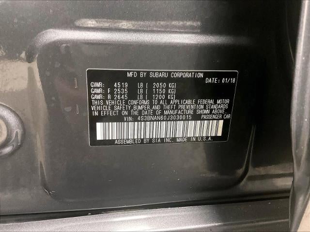 2018 Subaru Legacy 2.5i Limited