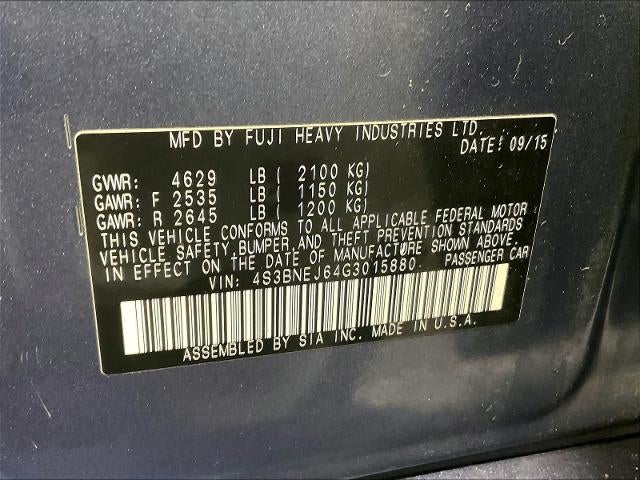 2016 Subaru Legacy 3.6R Limited