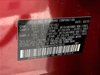 2023 Subaru Ascent Onyx Edition 7-Passenger