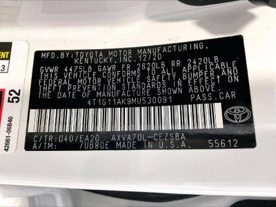 2021 Toyota Camry SE